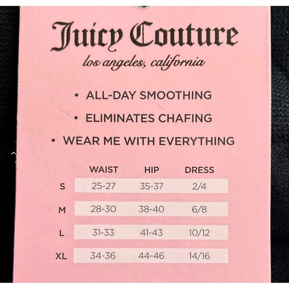 Juicy Couture Seamless Shaping Biker Shorts Slimming Set Black Beige NWT Size XL - Picture 8 of 8